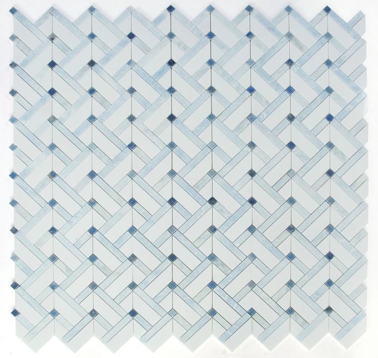 Herringbone Royal Sapphire 11.75 x 12.25