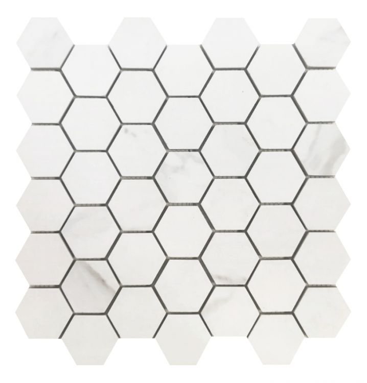 Prestigio Calacatta Soft Hexagon 12 x 12 - Hexagon Interiors