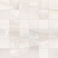Akoya White Matte Mosaic 12 x 12 - Hexagon Interiors