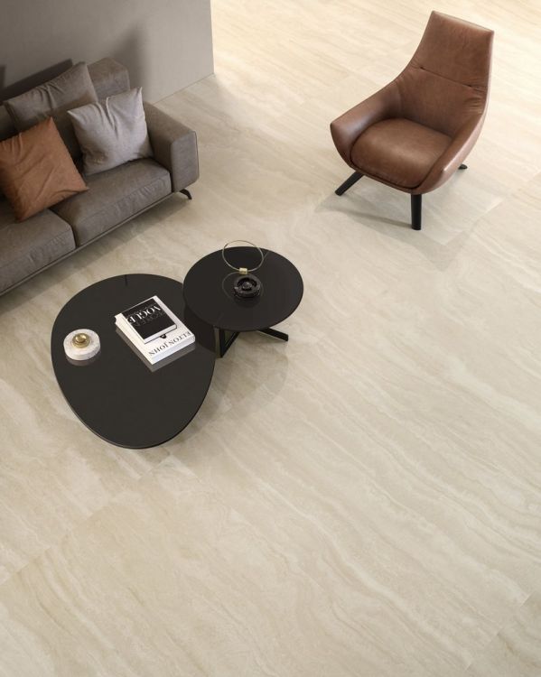 Sant'Agostino Appia Vein Cut Ivory Polished 12 x 24