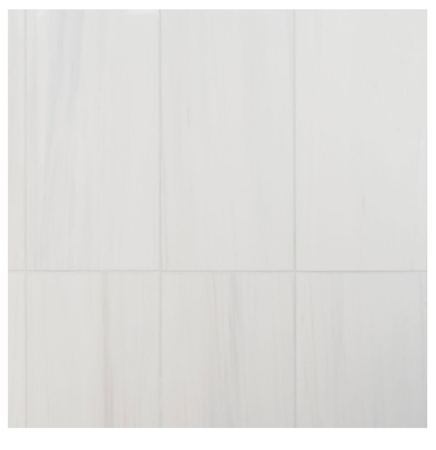 Bianco Dolomite White 18x36 Premium Honed Marble Tile