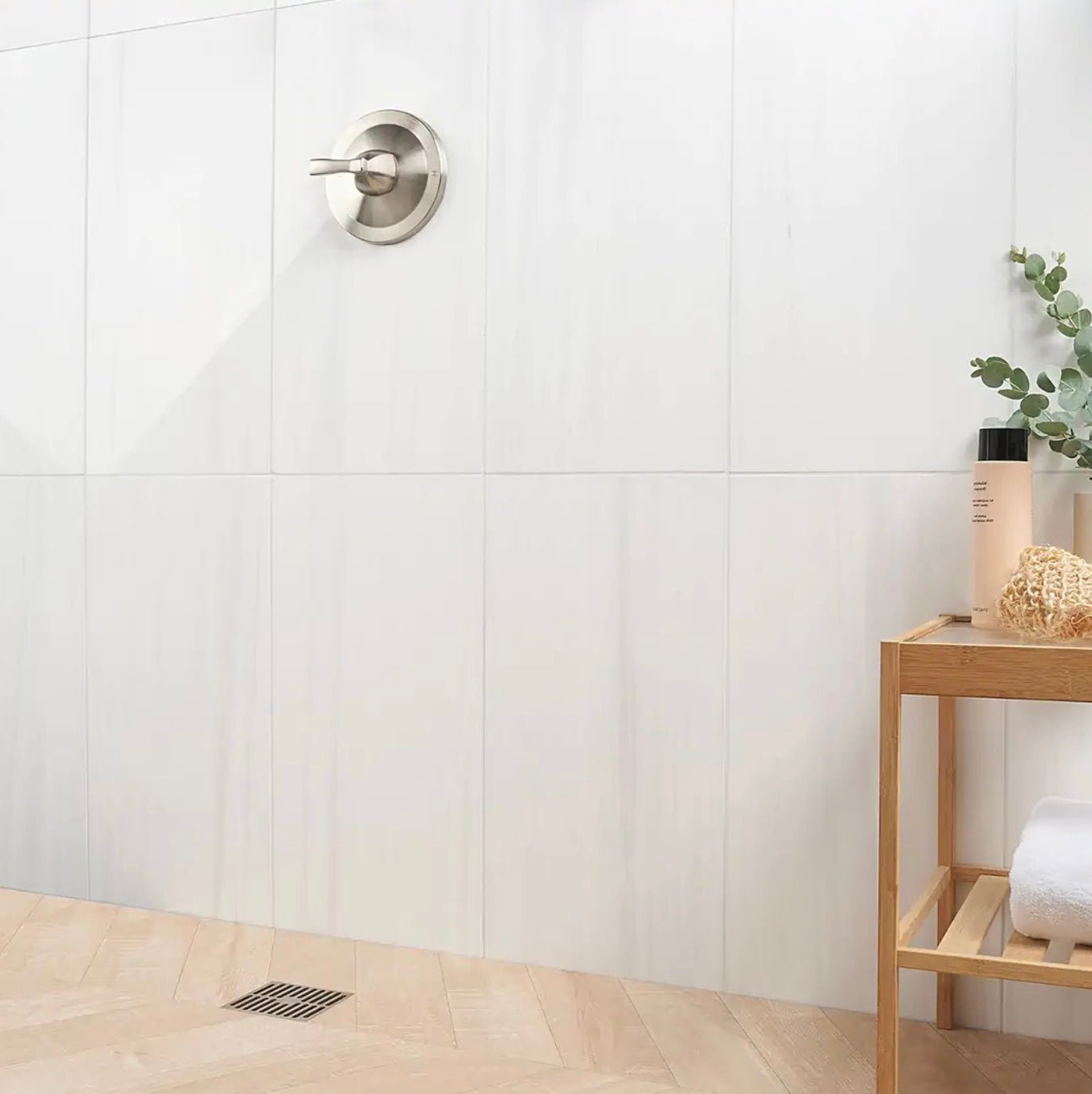 Bianco Dolomite White 18x36 Premium Honed Marble Tile