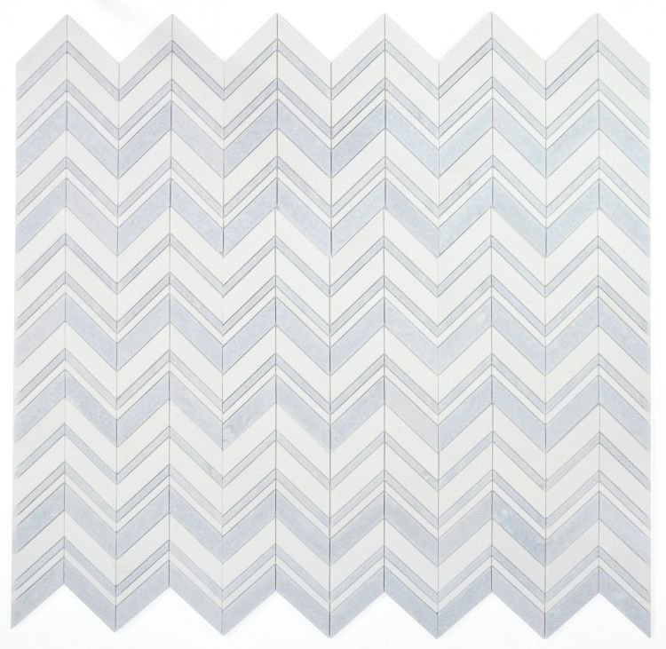 Chevron Crystal Ocean 11.75 x 12.25