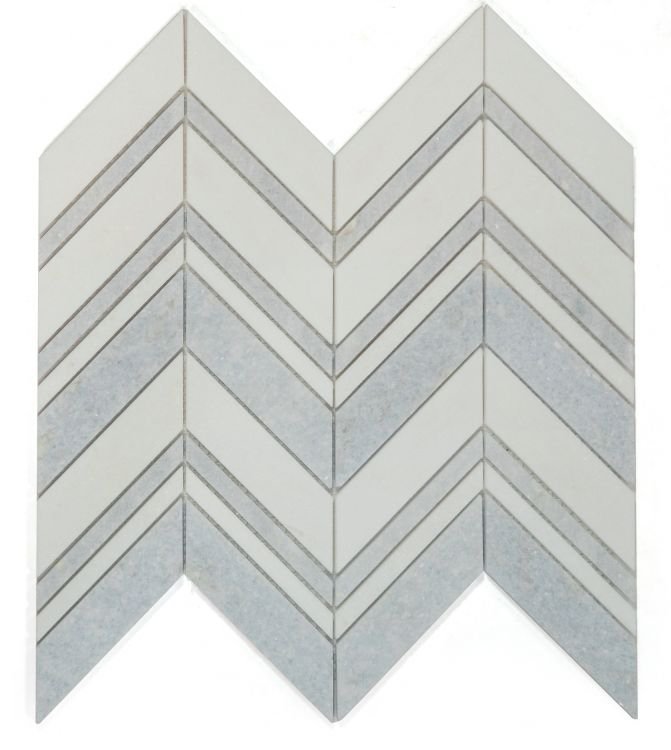 Chevron Crystal Ocean 11.75 x 12.25