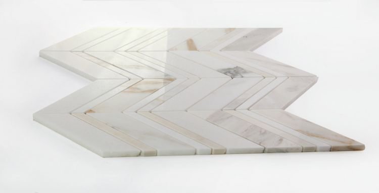 Chevron Ravenna Calacatta 11.75 x 12.25