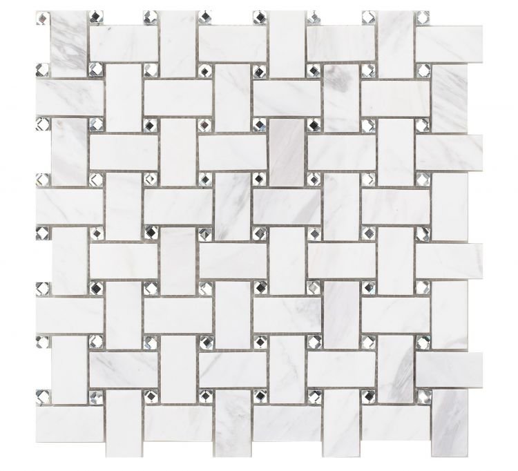 Cross White 12 x 12 - Hexagon Interiors