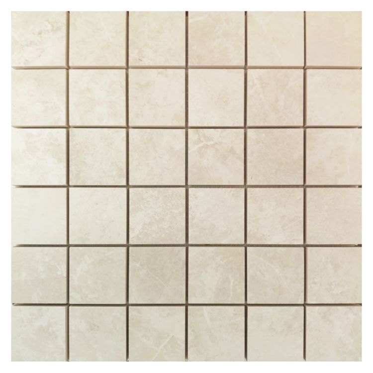 Dolomia Cream Nat Mosaic 12 x 12 - Hexagon Interiors