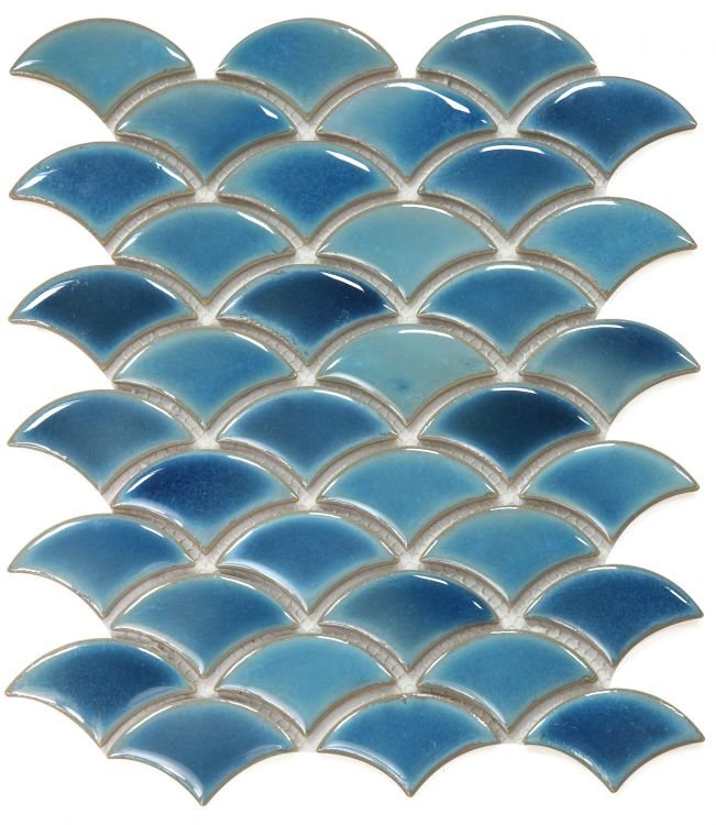Dragon Scale Navy 9.75 x 12 - Hexagon Interiors