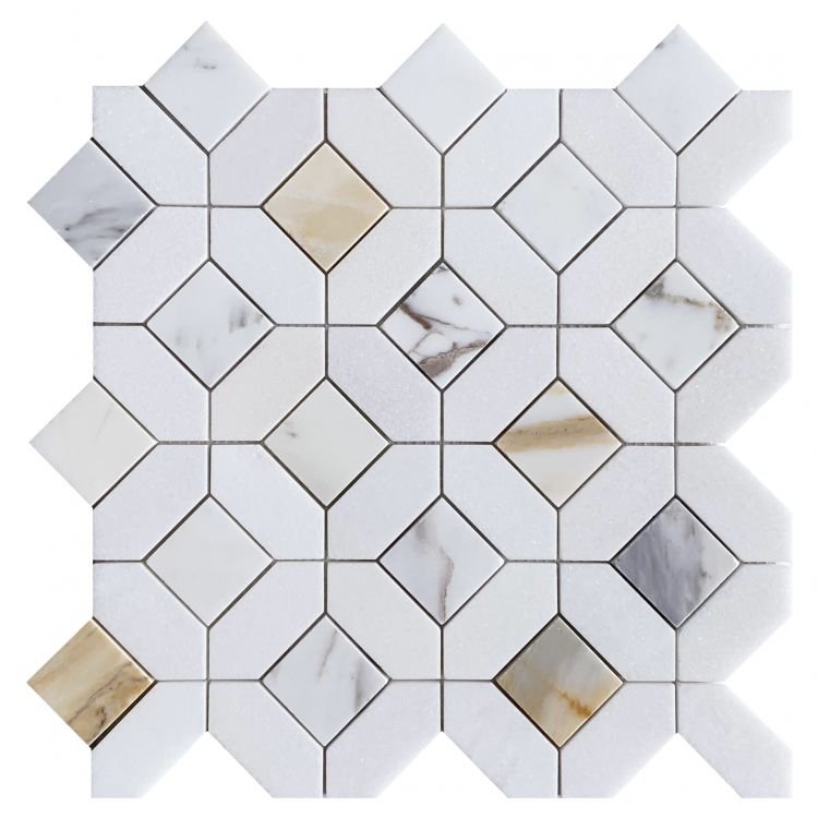 Eclipse Calacatta Gold 12.25 x 12.25 - Hexagon Interiors