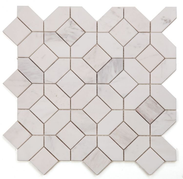Eclipse White 12 x 12 - Hexagon Interiors