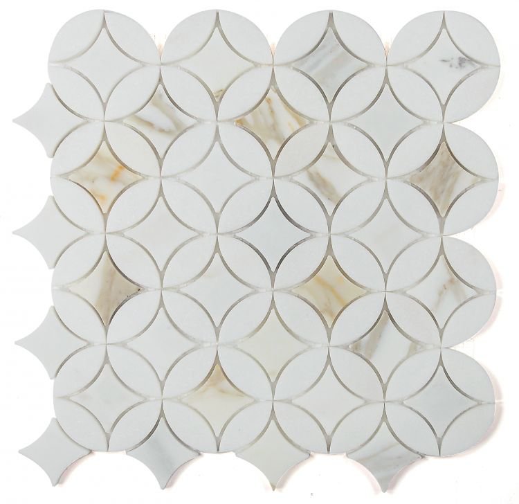 Embrace Calacatta Gold 11.75 x 11.75 - Hexagon Interiors