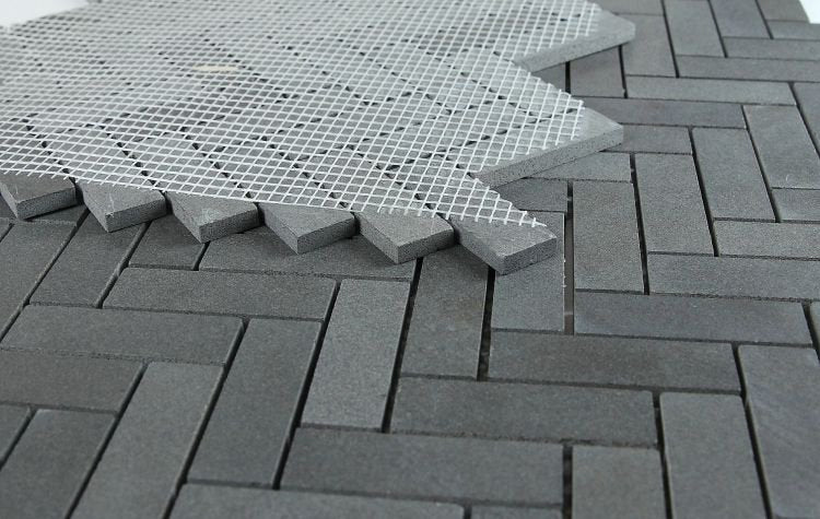 Herringbone Basalt 11 x 12.5 - Hexagon Interiors