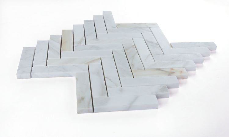 Herringbone Calacatta Gold Polished 11.25 x 11.25