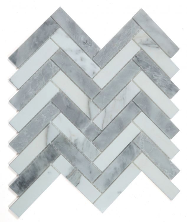 Herringbone City Grey 11.25 x 11.25 - Hexagon Interiors