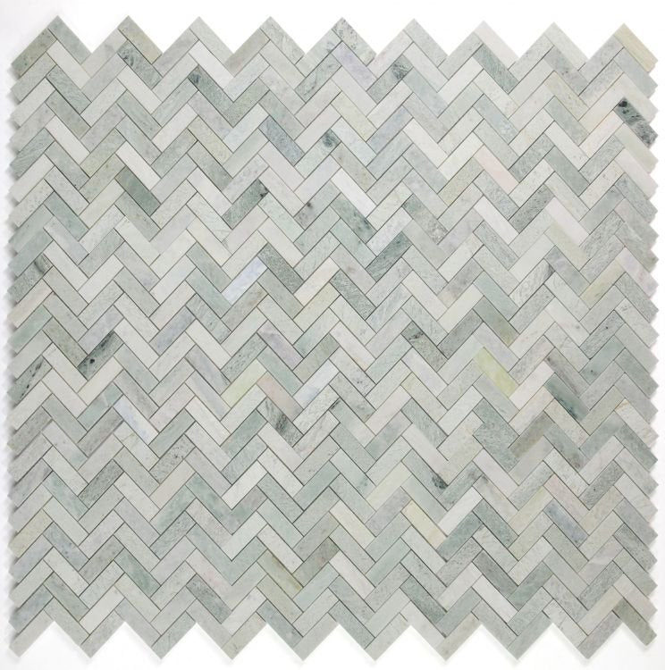 Herringbone Green 11 x 12.5