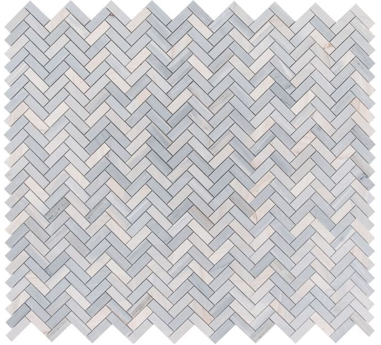 Herringbone Italian Blue 11 x 12.5