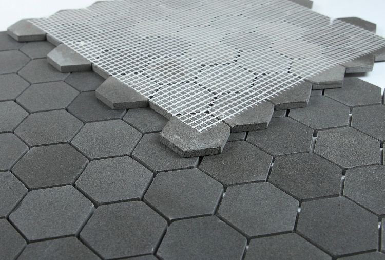 Hexagon Basalt 2 x 2 11.75 x 12