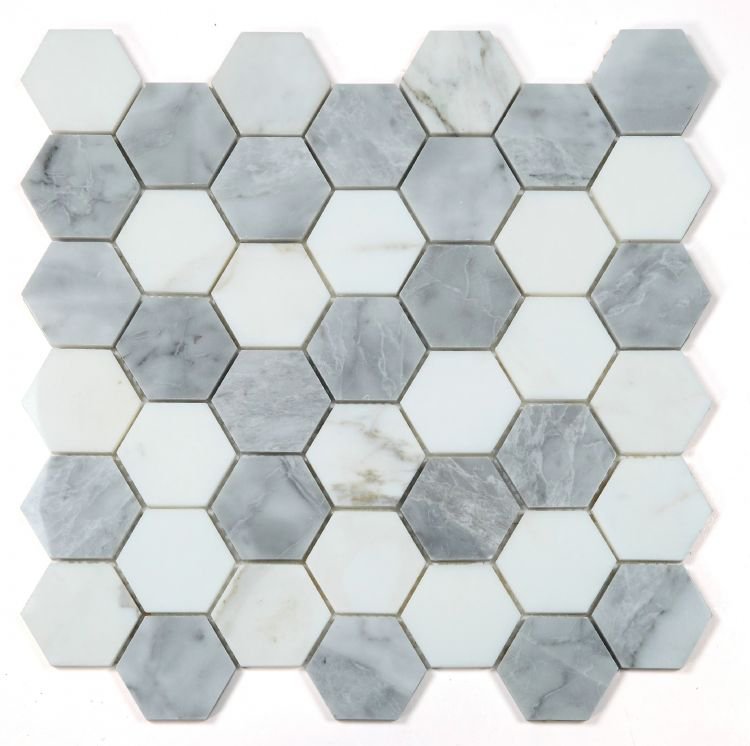 Hexagon City Grey 2 x 2 11.75 x 12 - Hexagon Interiors