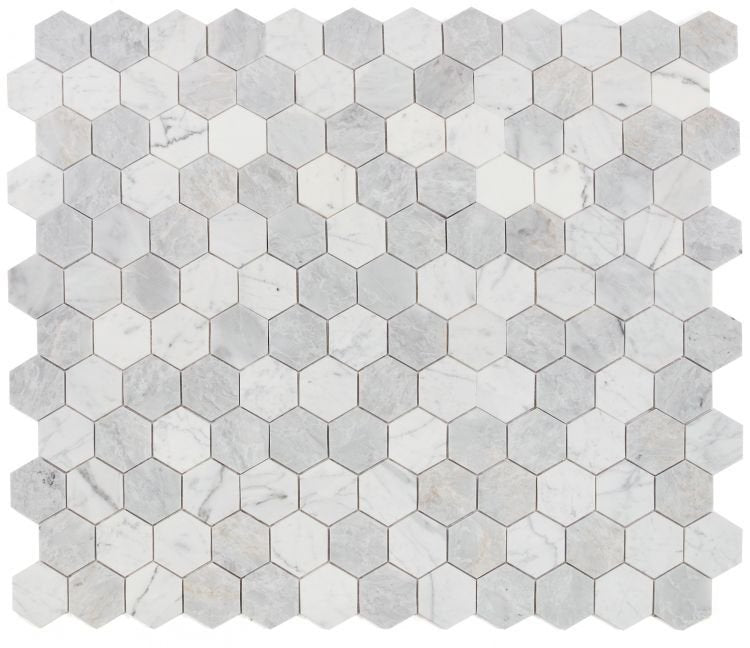 Hexagon City Grey 3 x 3 10.25 x 11.75