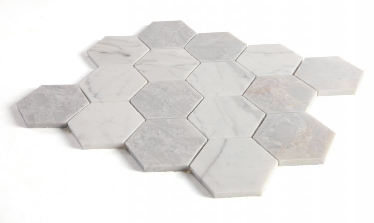 Hexagon City Grey 3 x 3 10.25 x 11.75