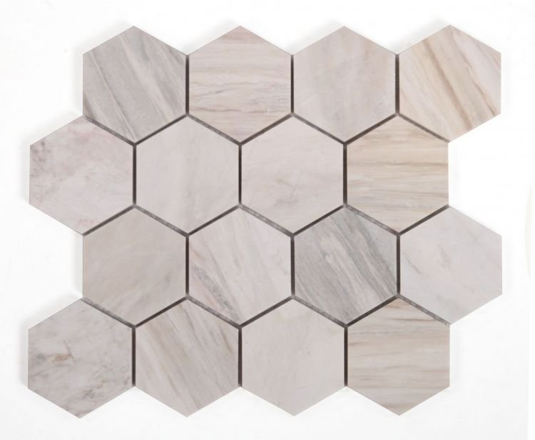 Hexagon Eura Honed 3 x 3 (Eurasian) 10 x 11.25 - Hexagon Interiors