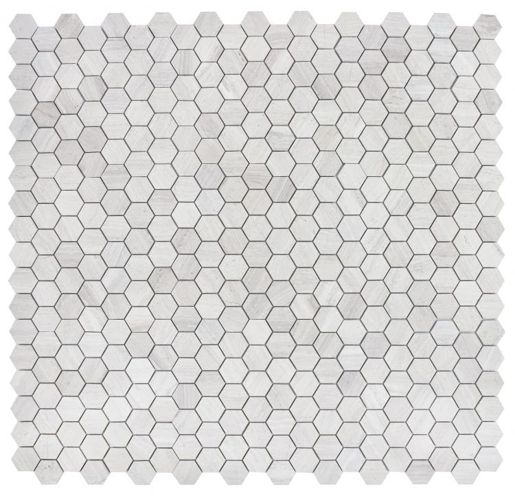 Hexagon Grey 2 x 2 12 x 12