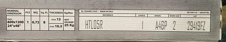 HTL Timeline 5 - Grey 24 x 48 - Hexagon Interiors