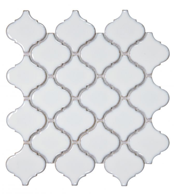 Hulu Fancy White 10.75 x 11.25 - Hexagon Interiors