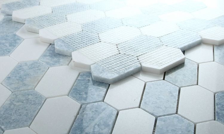 Montage Crystal Ocean 12.5 x 13.25 - Hexagon Interiors