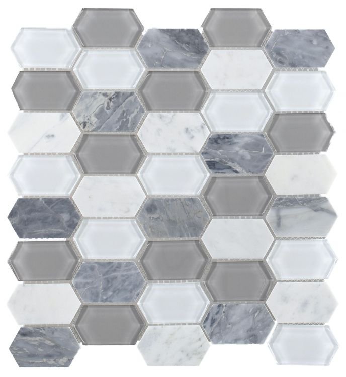 Montage Grey 12.5 x 13.25 - Hexagon Interiors