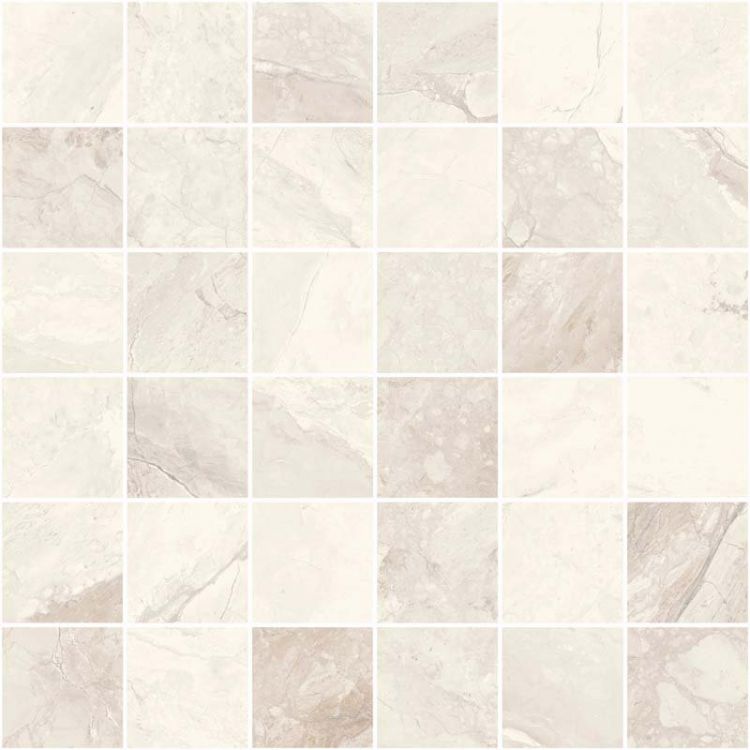 Mystic Ivory Matte Mosaic 12 x 12 - Hexagon Interiors