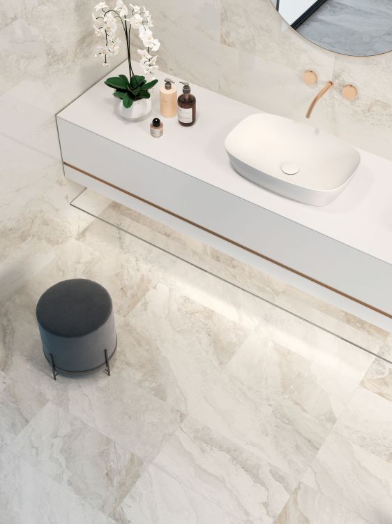 Mystic Ivory Polished 12 x 24 - Hexagon Interiors