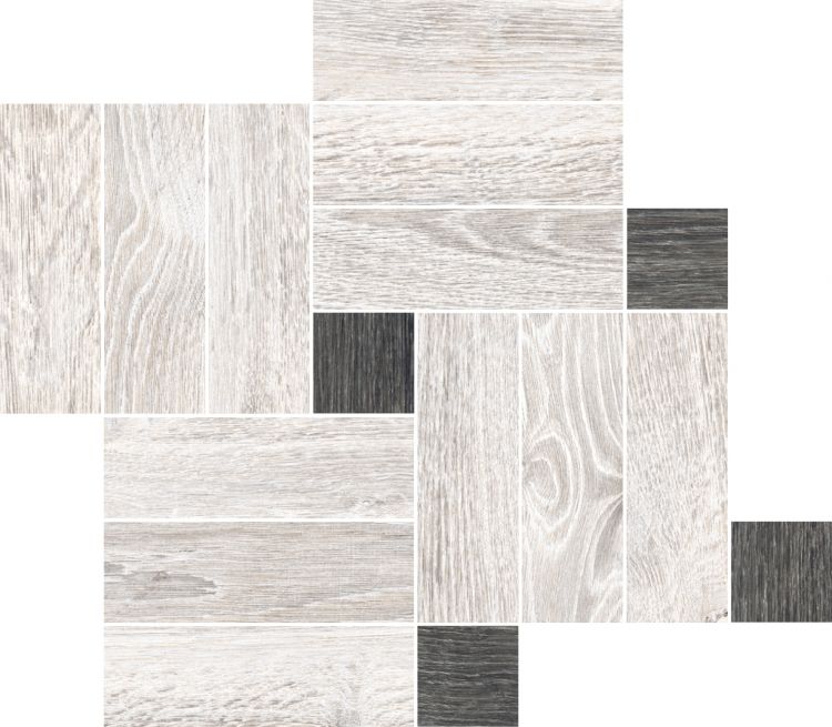 OB10 White Mosaic 14 x 16