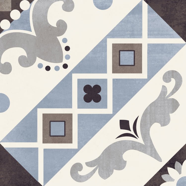 Paris Belleville Blu 8 x 8 - Hexagon Interiors