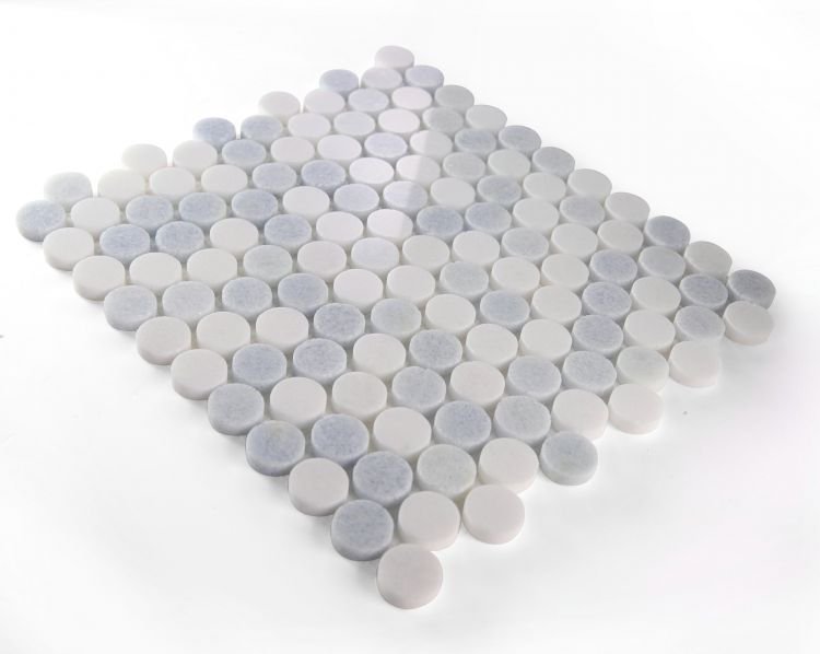 Penny Marble Crystal Ocean 11 x 11.5