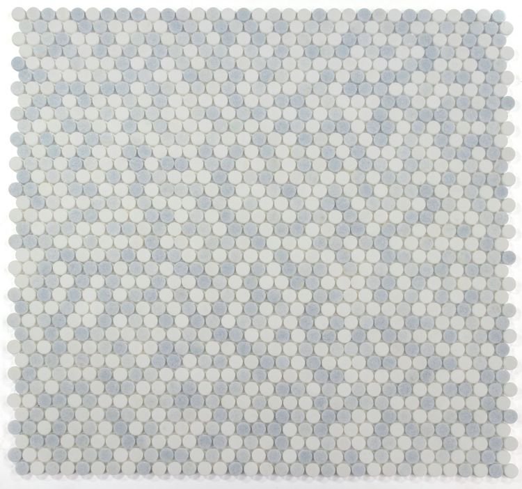 Penny Marble Crystal Ocean 11 x 11.5