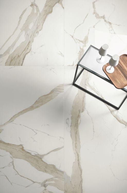 Prestigio Calacatta Soft 24 x 48 - Hexagon Interiors