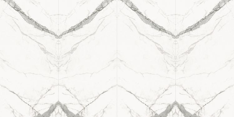 Prestigio Statuario Lucido Book Match 60 x 60 - Hexagon Interiors