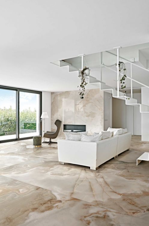 Reves Noisette Glossy 24 x 48 - Hexagon Interiors
