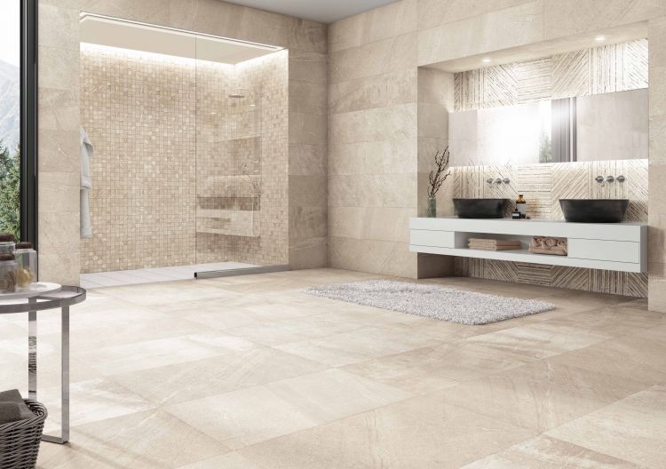 Sunstone Sand Mosaic 12 x 12 - Hexagon Interiors